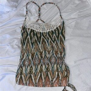 American Rag Boho Vintage Blouse Sleeveless Tank Top Size XS